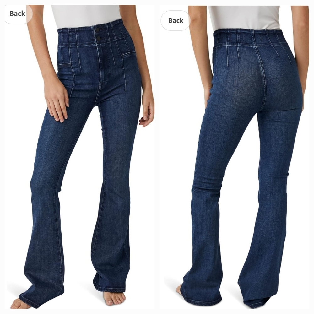 NWOT free People Jayde Flare Jeans skinny fit with dramatic flare